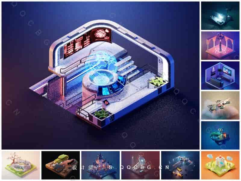 130+Blender小场景工程原文件Engineering documents