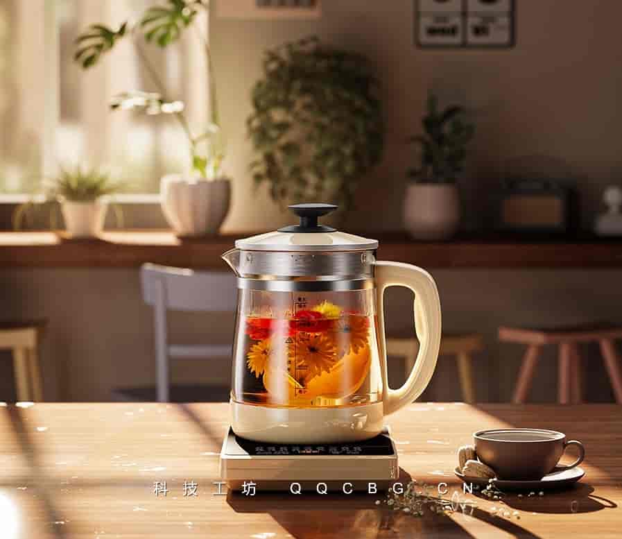 1+简约时尚风家居热水壶Blender案例Home hot water kettle