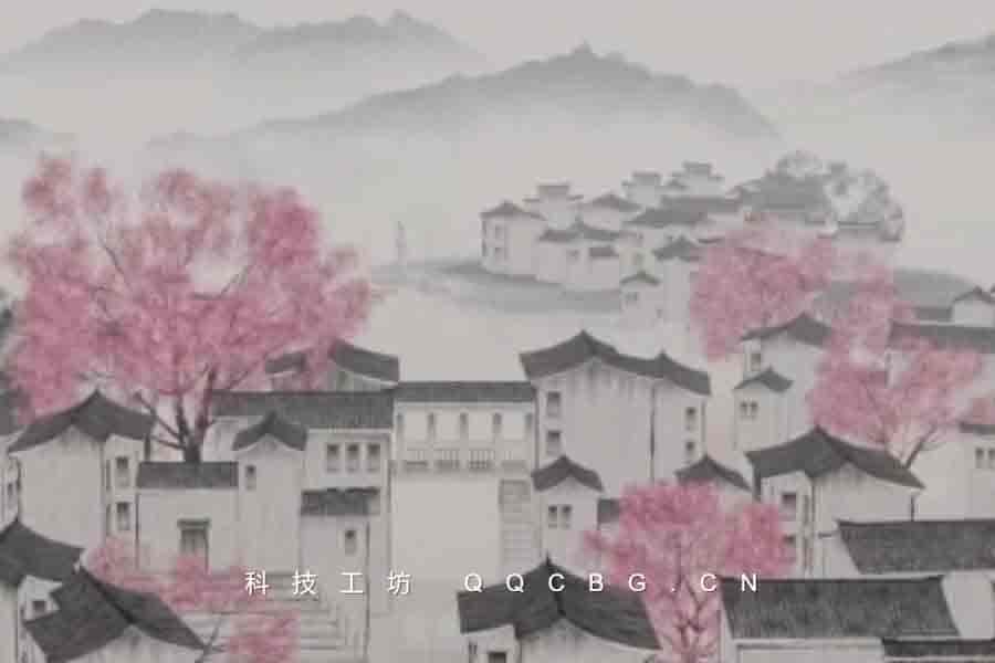 79+国画水墨场景风格建模材质动画渲染系统Blender教程