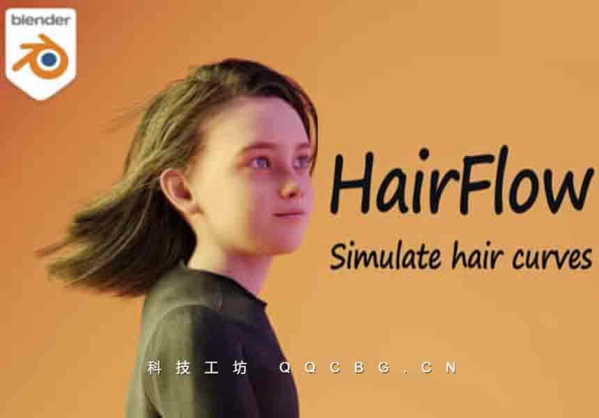 模拟毛发头发系统动画特效 HairFlow v1.2.1
